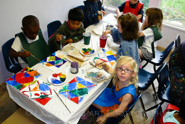 Summer Camp Fun! Children Painting, Art